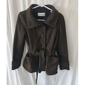 Esprit Urban Casual‎ de.corp Women's Jacket Coat Wool Blend W/tie Size 36 (Sz S)